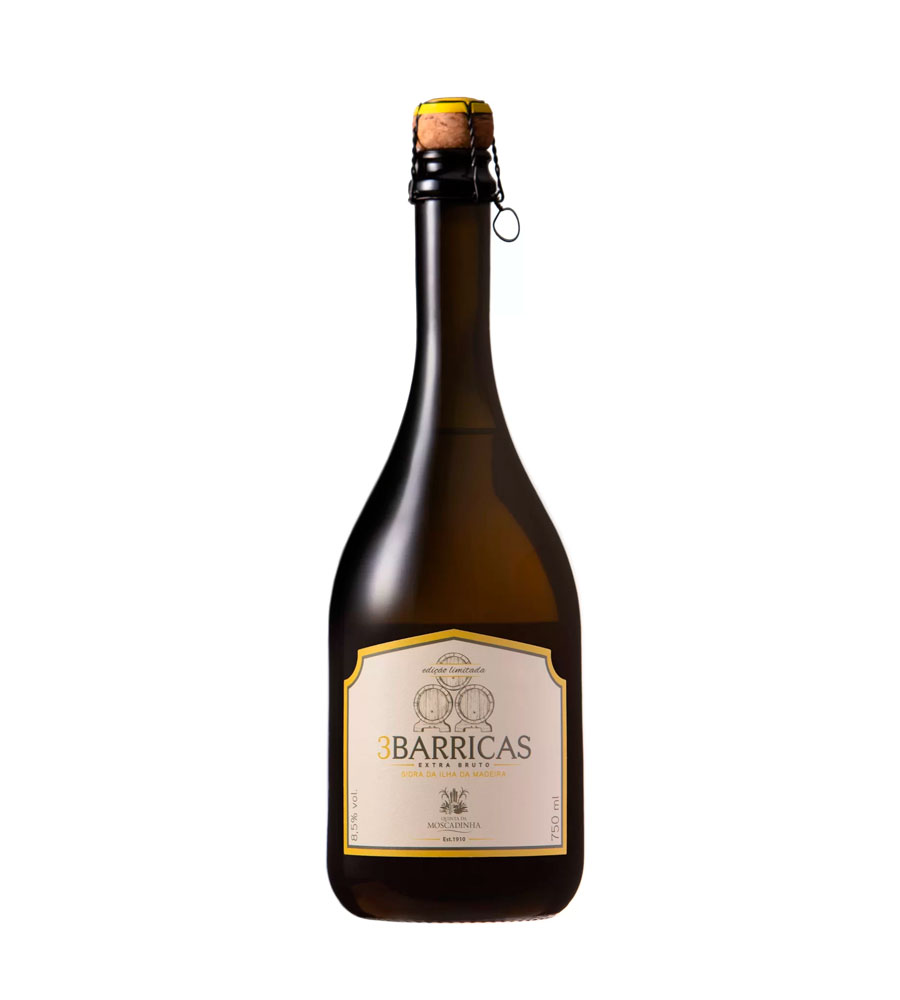Cidre Quinta da Moscadinha Pétillant 3 Barricas Extra Bruto Edição Limitada 2023, 75cl Madère